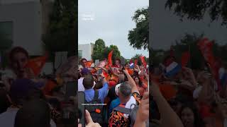 Dutch fans rally in Houston ahead of World Cup match against Sweden