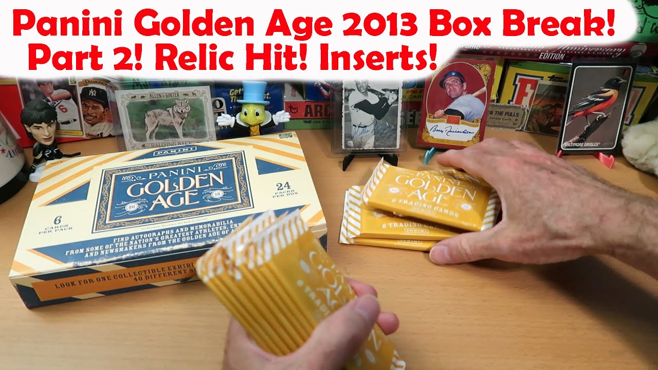 2013 Panini Golden Age Box Break! Part 2! - YouTube