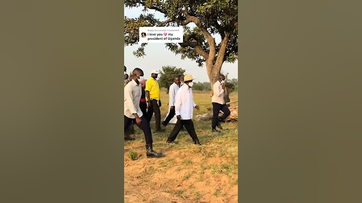 President Museveni WALKING to his New Rap Song #museveni