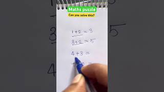 Maths puzzle ||Puzzle challenge  #mathspuzzle#funny#maths#shortsfeed#trending#viral#iqtest
