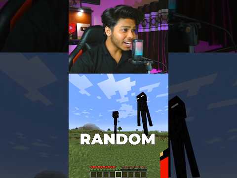 Minecraft But Mobs Are Random Sizes #minecraft #shorts #funny