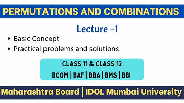 Permutations and Combinations | Mumbai University 2022