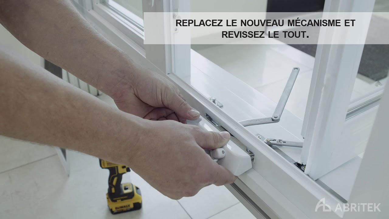 Changer un opérateur de fenêtre à battant Abritek YouTube