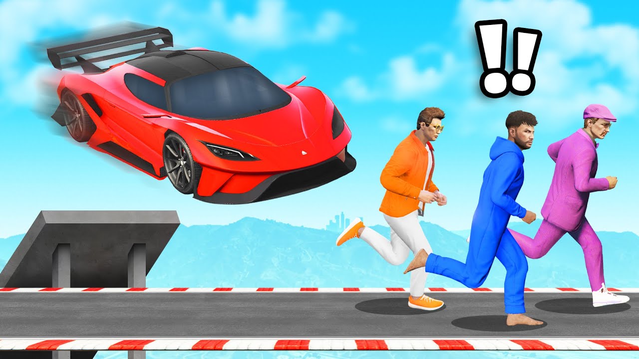 RUNNERS VS SUPERCARS IN GTA 5...