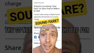Is the "One Fare" transit program a good idea?#onefare #torontotransit  #torontopublictransit
