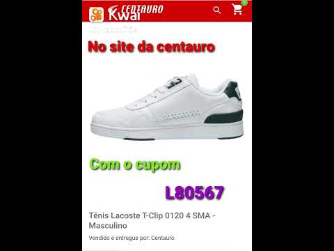 Tênis Lacoste T-Clip 0120 4 SMA - Cupom da Centauro L80567- #lacostetclip -  YouTube