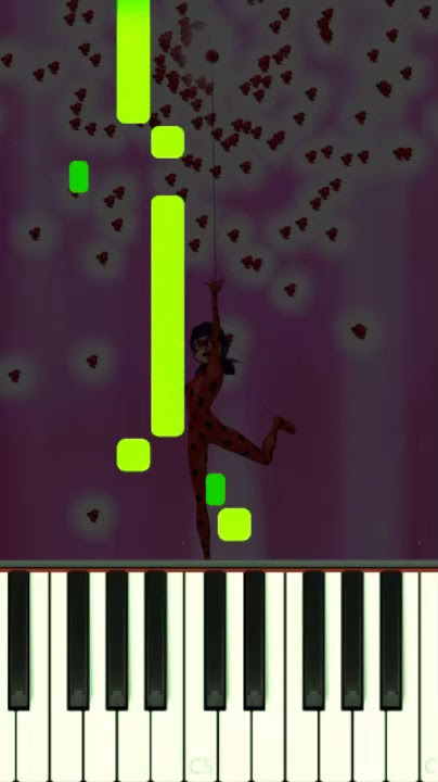 MIRACULOUS Lucky Charm Song on Piano #shorts
