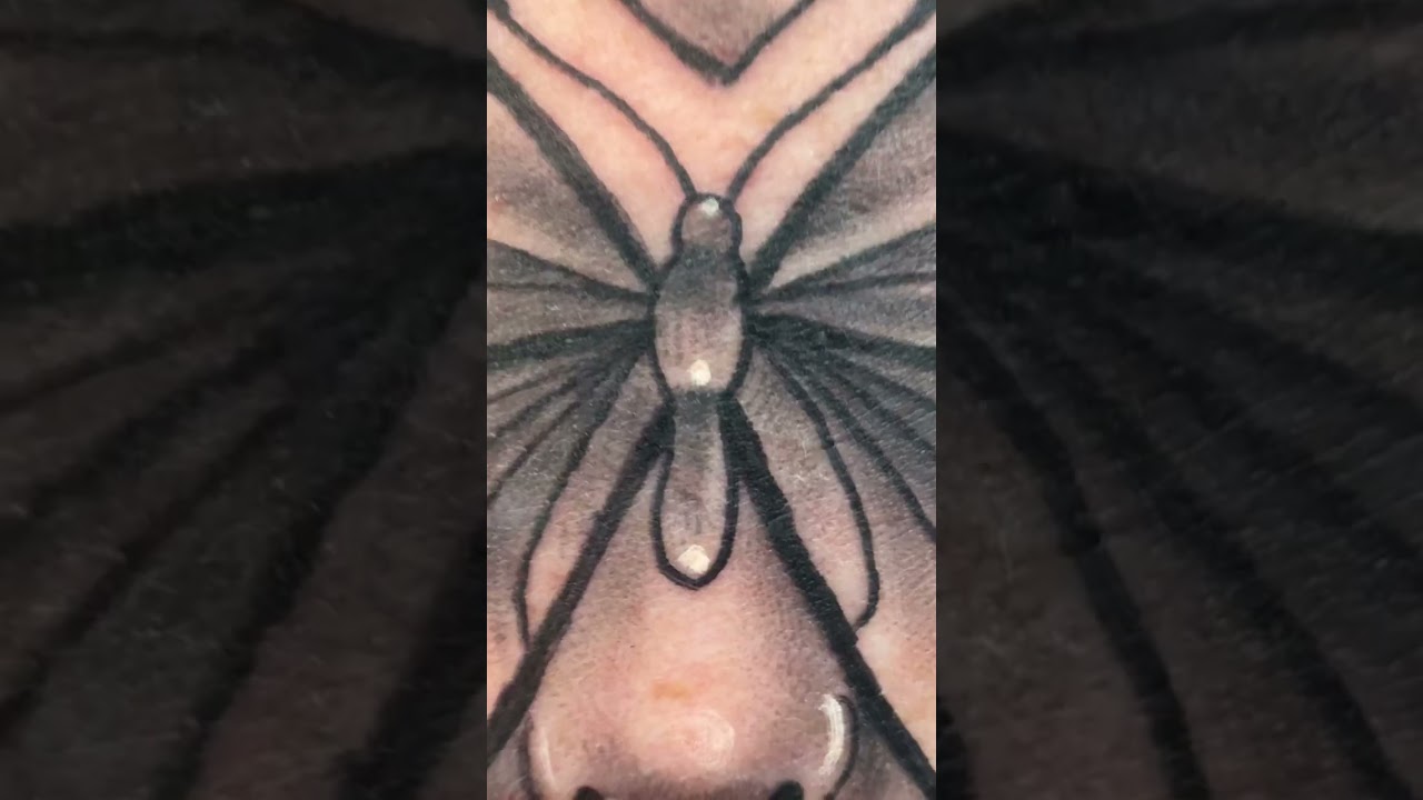 How to tattoo butterfly, mandala and woman’s face 