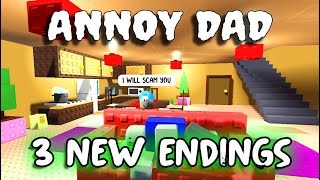 3 NEW Badges/Endings - Annoy Dad [ROBLOX]