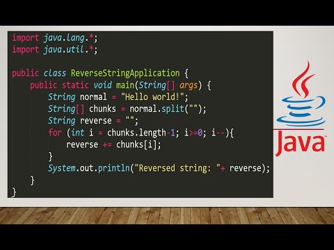 How to reverse string in Java without built in library