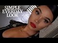 SIMPLE EVERYDAY MAKEUP w/ SOME GLOW &amp; A POP OF RED! | Briana Monique&#39;