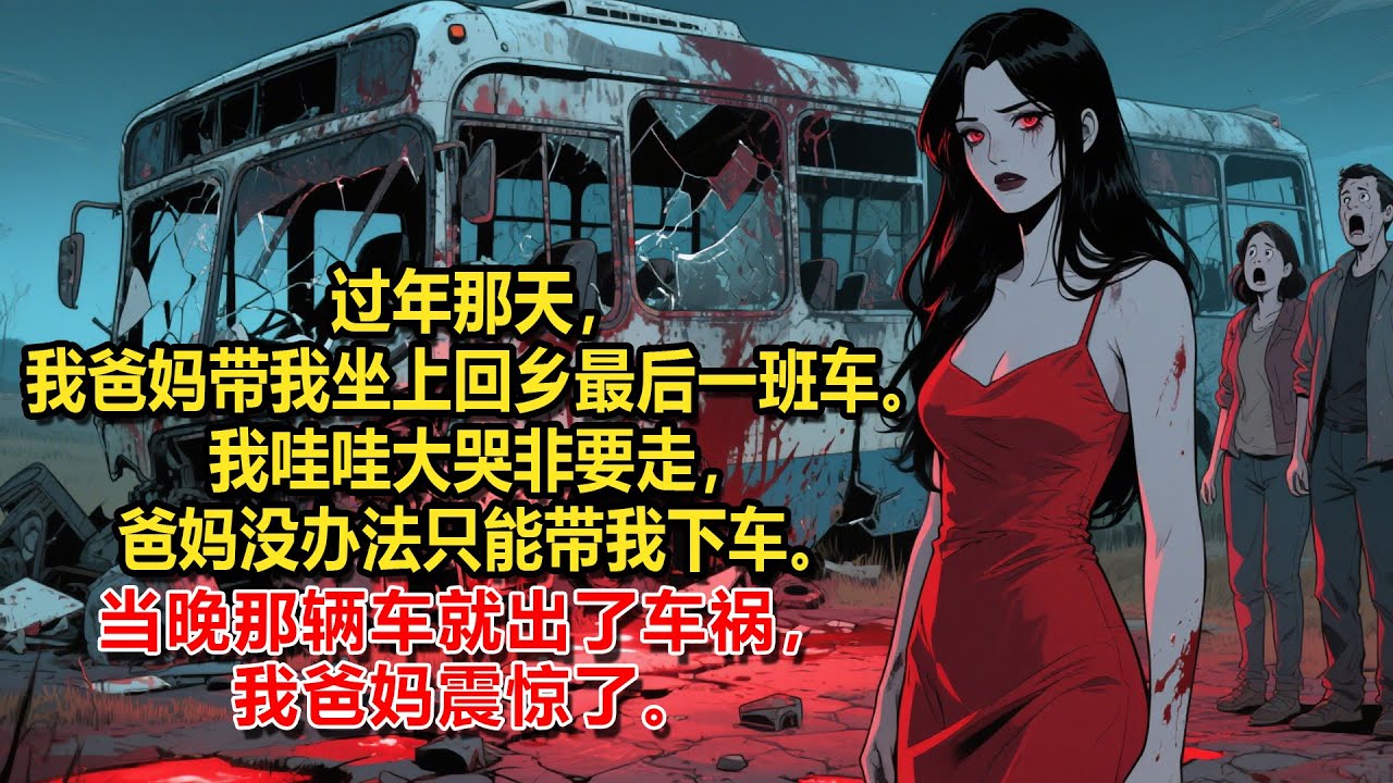 过年那天，我爸妈带我坐上回乡最后一班车。我哇哇大哭非要走，爸妈没办法只能带我下车。当晚那辆车就出了车祸，我爸妈震惊了。
