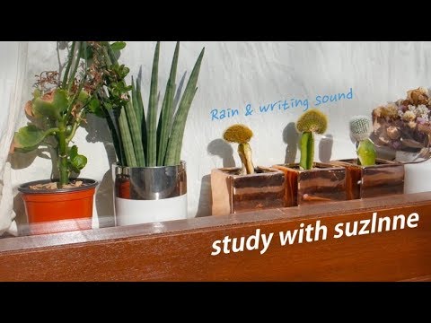 빗소리 + 연필과 펜으로 필기하는 소리 | STUDY WITH ME 같이공부해요 (<strong>rain</strong> sound, pencil asmr, <strong>real</strong> time ) | 수린 suzlnne