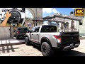 Nissan titan  ford f150 raptor  offroad convoy  forza horizon 5  thrustmaster t300rs gameplay