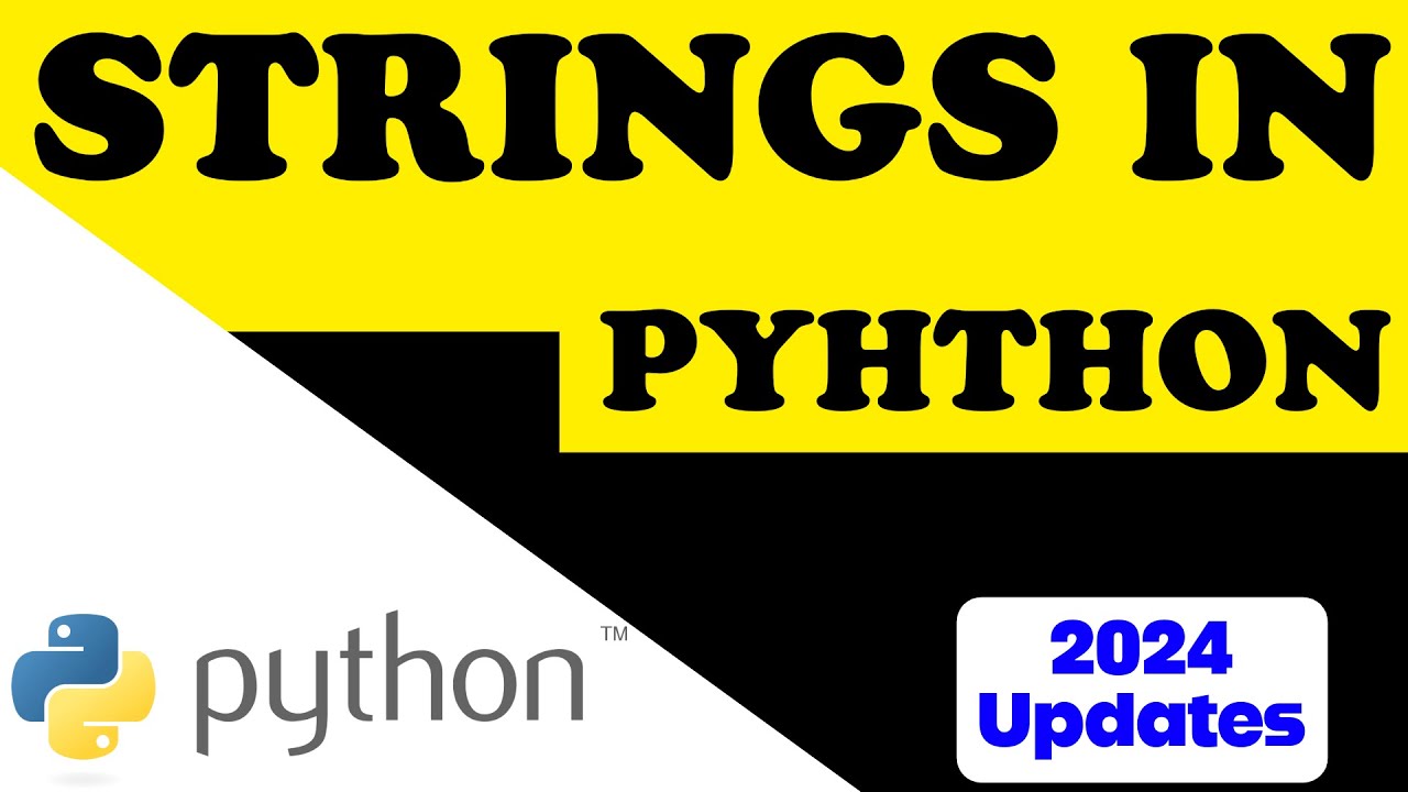 What are Strings in Python | 2024 - YouTube