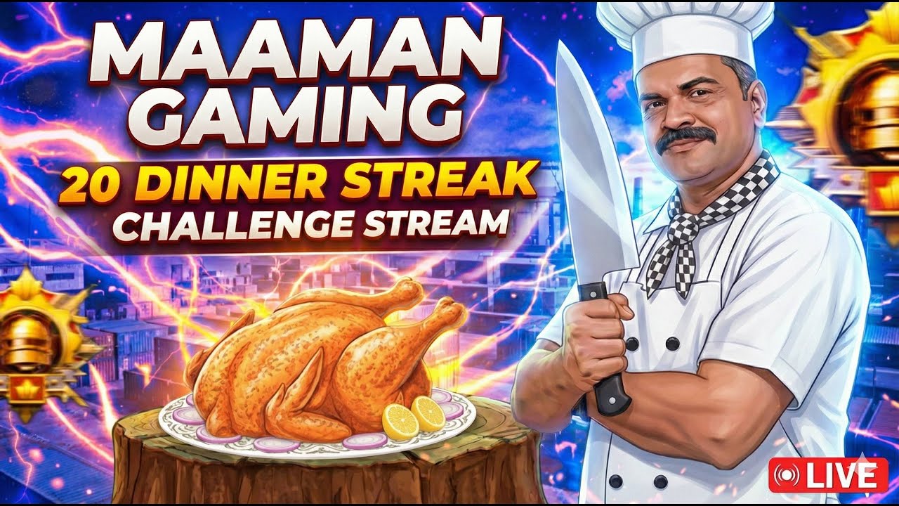 BGMI Chicken Dinner Streak 🔥 | MAAMAN GAMING | FACECAM LIVE 