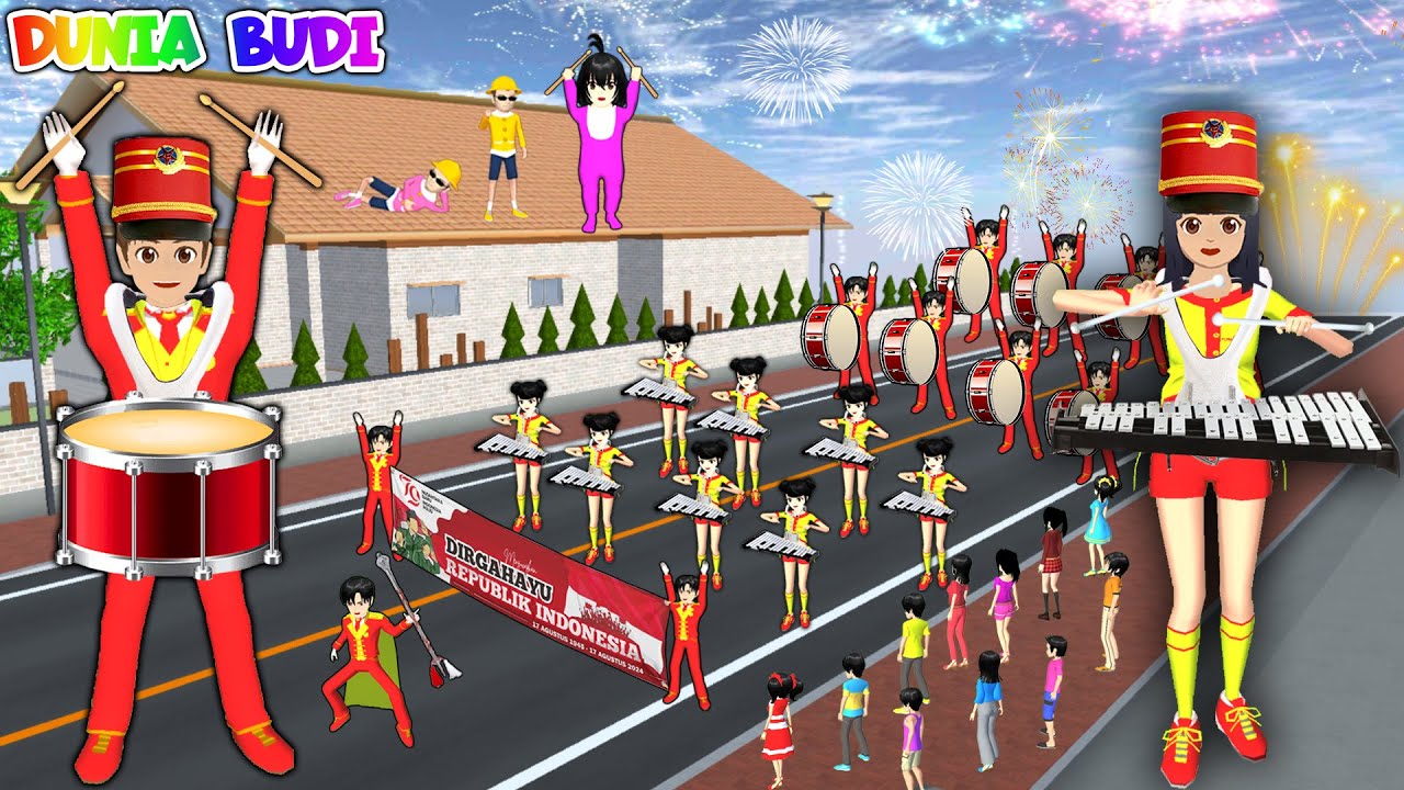 Yuta Mio Ikut Pawai Drumband Di Kota Sakura | Baby Celine Ikut Pawai Keliling