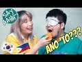 KOREAN HUSBAND GUESSES THE FILIPINO FOOD (BLINDFOLDED)!