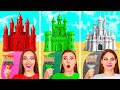 تحدي البيت الملون الياقوت مقابل الزمرد مقابل الماس | التحدي المجنون GoFun Challenge
