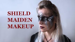 Lagertha inspired viking fantasy makeup tutorial | Halloween makeup ideas