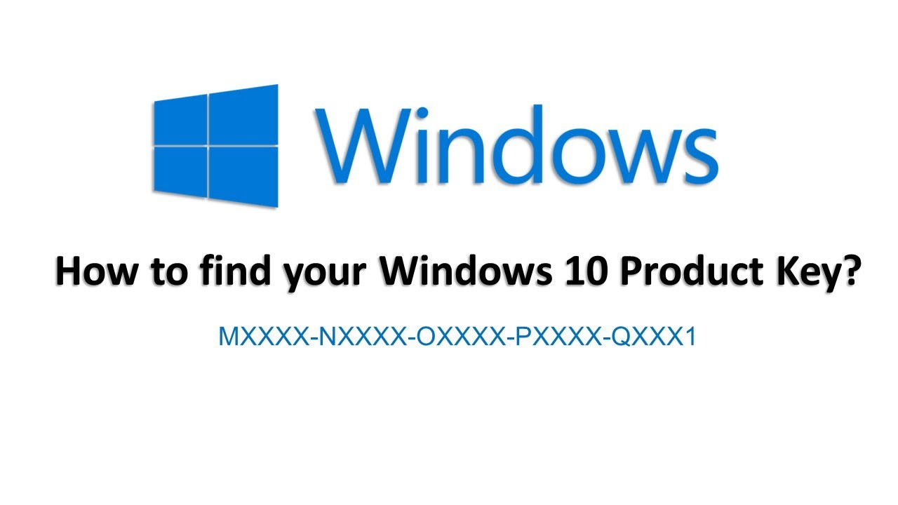 find product key win 10