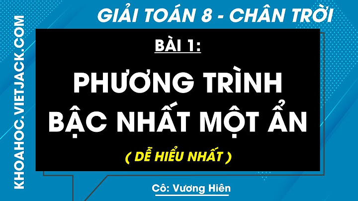 Giải bài 1 sgk toán 8 trang 36 năm 2024