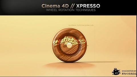 Cinema 4D Xpresso, Wheel Rotation Techniques 1