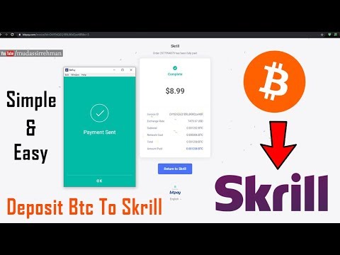 How To Send Bitcoins Into Skrill Account | Mudassir Rehman