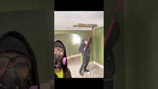 Living Room Transformation | Beam Installation 🔨 #construction #beforeandafter #beaminstallation