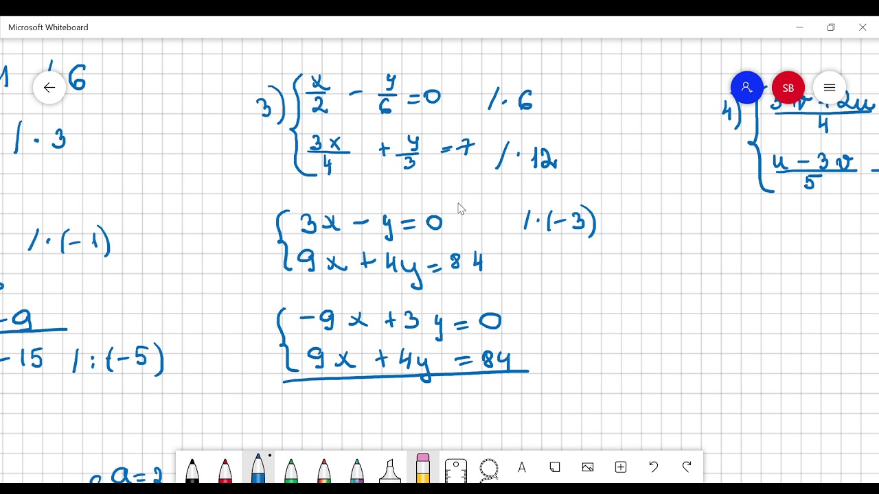 Vienādojuma sistēmas atrisināšana ar saskaitīšanas paņēmienu. Uzdevumu risināšana