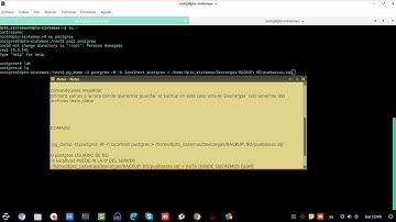 EXPORTAR Y RESTAURAR BASE DE DATOS POSTGRESQL EN LINUX