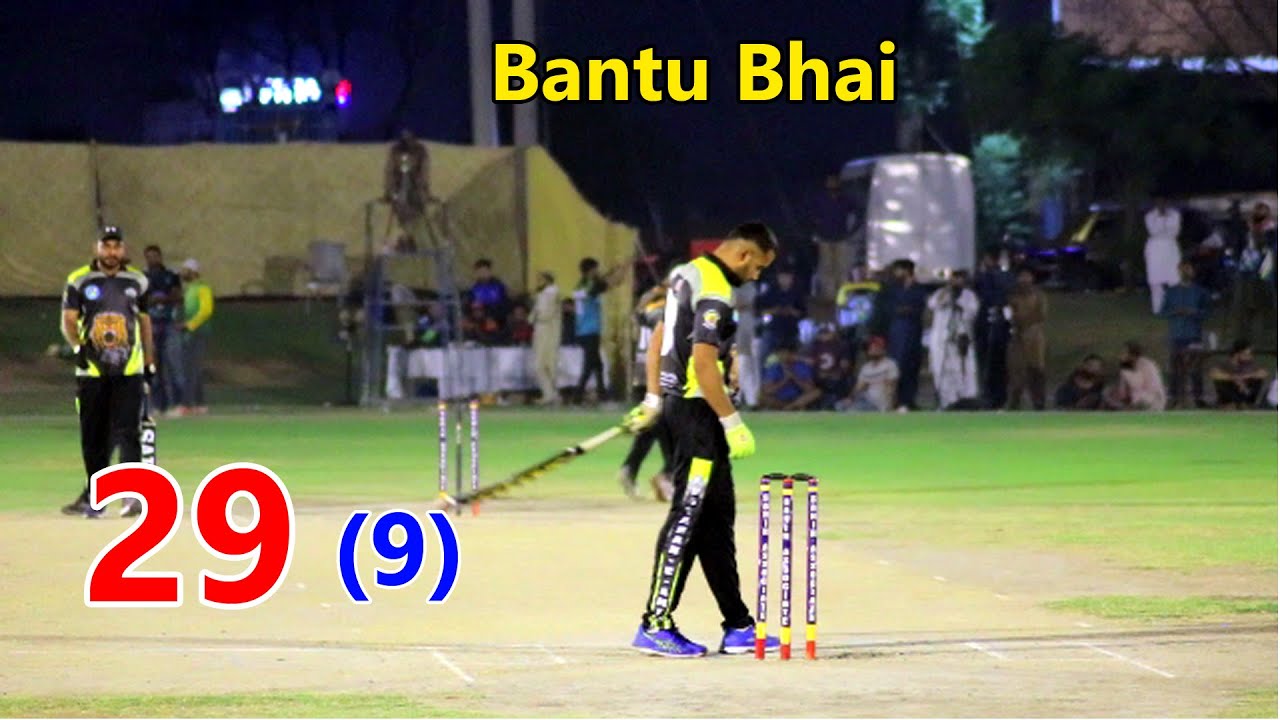 29 RUNS NEED LAST 9 BALLS, Bantu Bhai, Best Match in cricket - YouTube