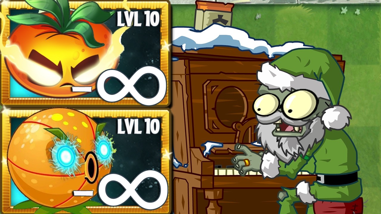 PvZ 2 POWER UP Infinite ! 1 Plant Vs 100 Zombies - All Plants Vs 100 Pianist Zombies