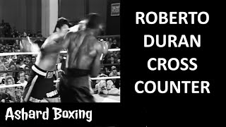 A perfect cross counter by Roberto Duran