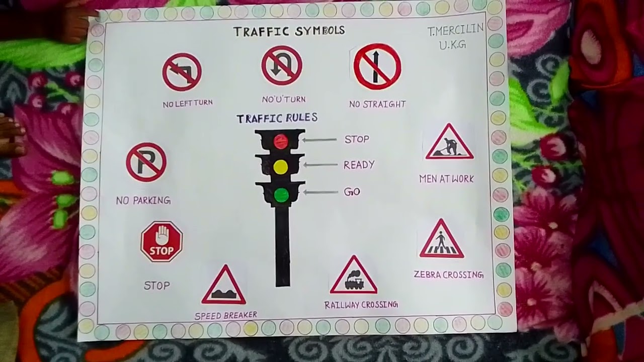 Traffic symbol Drawing Chart for UKG