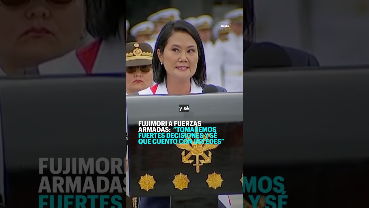 Fujimori a FF.AA.: "Tomaremos fuertes decisiones y sé que cuento con ustedes"