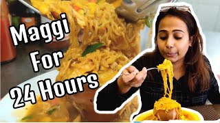 Download lagu I ONLY ATE MAGGI FOR 24 HOURS | FOOD CHALLENGE