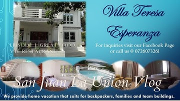 Restaurant review: VTE Restaurant and Mini Mart.  Located in the Villa Teresa Esperanza Hostel.