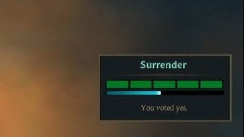 New Nexus Blitz Unable To Surrender/FF/Forfeit Bug