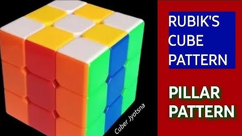 ❤️HOW TO MAKE THE EASY PILLARS PATTERN ON A 3x3 RUBIK