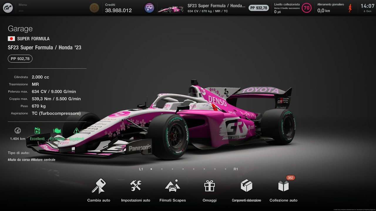 GT7 ABU DHABI 950PP - SF23 SUPER FORMULA