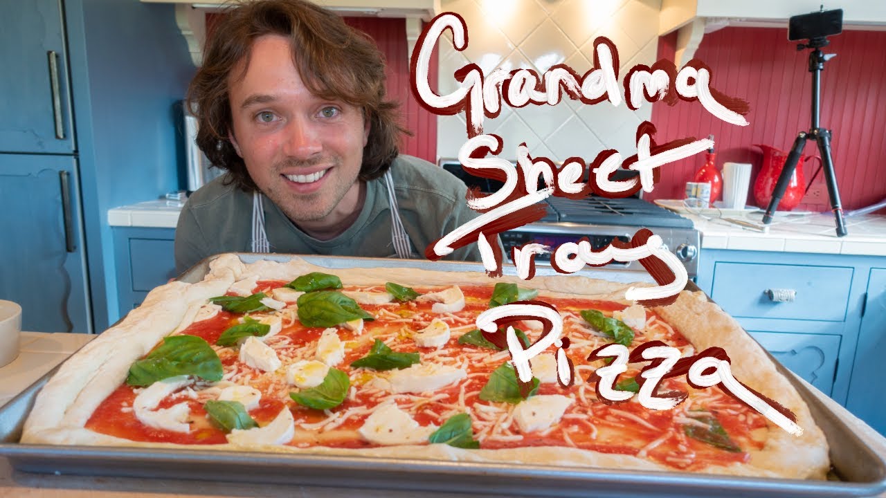 How I Make Grandma Sheet Tray Pizza