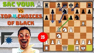 Dirty Chess Tricks against Sicilian - 25 (Various sac on e6 Najdorf)