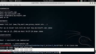 10- Active Information Gathering - (Host , DNS Enumeration)
