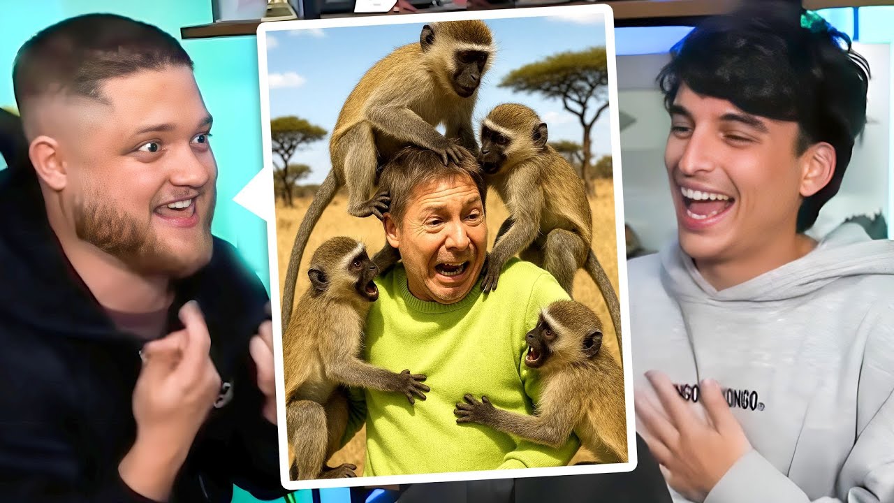 Adrián Suar atacado por monos en Sudáfrica