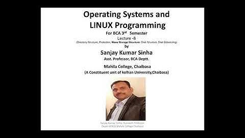 Operating systems and LINUX Programming(Mass Storage Structure), BCA 3rd sem, 8th Lecture