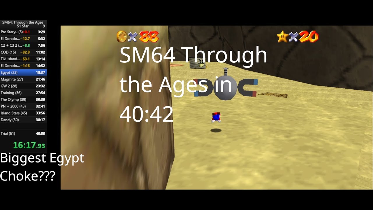 Super Mario 64: Through the Ages Speedrun in 