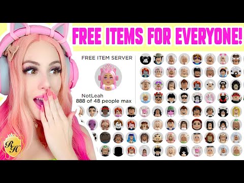 I Opened A FREE ITEM SERVER In Royale High... Roblox
