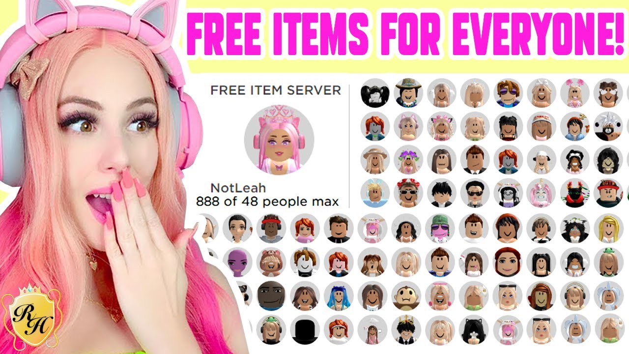 I Opened A FREE ITEM SERVER In Royale High... Roblox