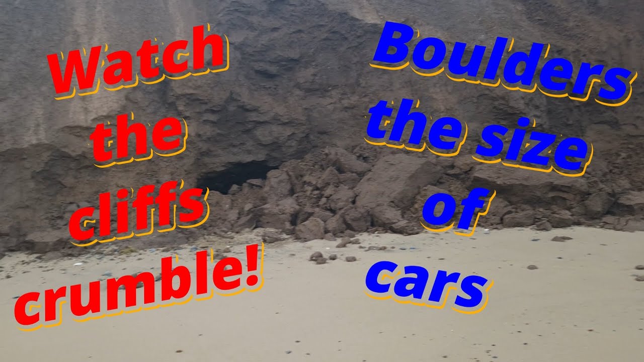 Посмотрите, как рушатся скалы.